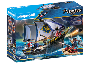 Playmobil Pirates Πλοιάριο Λιμενοφυλάκων (70412)