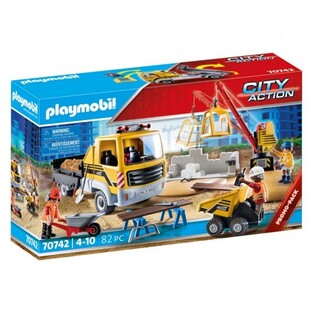 Playmobil Εργοτάξιο Με Ανατρεπόμενο Φορτηγό (70742)