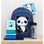 A little lovely company Σετ 4 δοχεία φαγητού Lunch & Snack Box Panda (SBSEPA19)