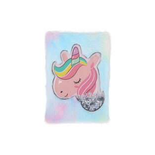 Dreaming Unicorn A5 Plush Lined Notebook