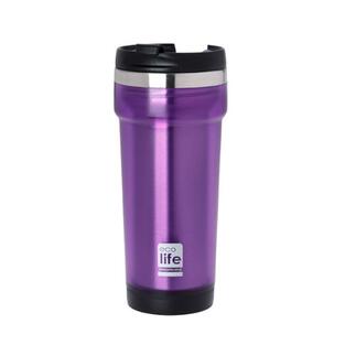 Ecolife Purple Coffee Thermos (Ανοξείδωτο Εσωτερικά) 0.42lt (33-BO-4011)
