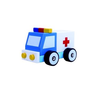 Tooky Toy Ξύλινο Ασθενοφόρο Αυτοκινητάκι (TKB152)