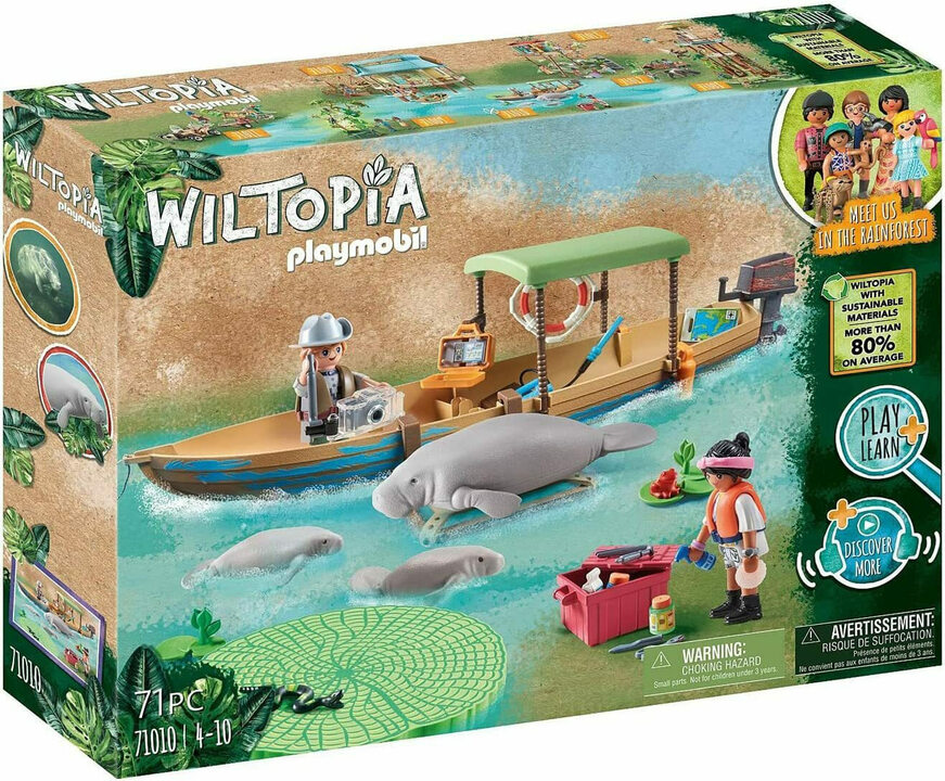 Playmobil Wiltopia Εκδρομή με Ποταμόπλοιο στον Αμαζόνιο (71010)
