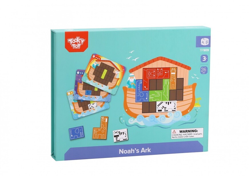 Tooky Toy Παιδικό Puzzle Μαγνητική Κιβωτός του Νώε 26pcs (TF909)