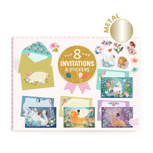 Djeco προσκλητήρια-ευχετήριες κάρτες "Μυθικά πλάσματα"