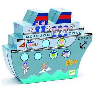 Djeco Επιτραπέζιο Ναυμαχία σε κουτί παιχνιδιού καράβι DJ05270