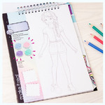 Make It Real Ζωγραφική Fashion Design Sketchbook Pastel Pop (3205)