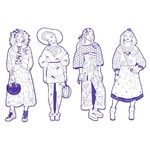 Djeco Ζωγραφίζω 4 Φιγούρες κορτίτσια "Zaho"