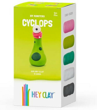 Hey Clay Claymates Monsters Cyclops Πολύχρωμος Πηλός (ΜΜΝ004)