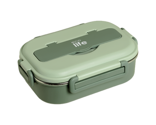 Ecolife Πράσινο Φαγητοδοχείο 1Lt | 3 Θέσεων (33-FC-9093)