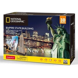 CubicFun Puzzle 3D CUBICfun 66τεμ National Geographic New York City Empire State Building (DS0977H)