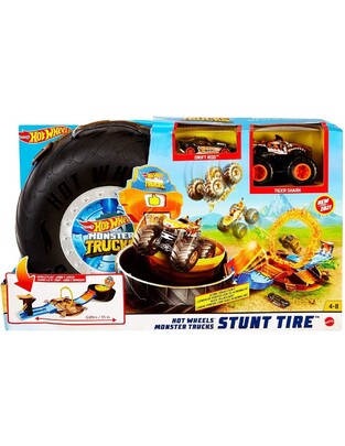 Mattel Hot Wheels Monster Trucks Stunt Tire Πίστα Σούπερ Ρόδα GVK48