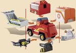 Playmobil Duck On Call Όχημα Πυροσβεστικής Με Κανόνι Νερού (70914)