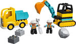 Lego Duplo: Truck & Tracked Excavator για 2+ ετών