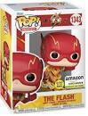 Funko Pop! Movies DC: The Flash – The Flash (Running) (Glows in the Dark) (Amazon Exclusive) #1343
