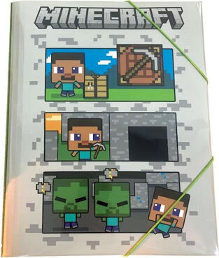 Gim Ντοσιέ με Λάστιχο Α4 Minecraft