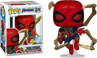 Funko Pop! Marvel: Avengers - Iron Spider Bobble-Head & Glows in the Dark Special Edition (Exclusive)