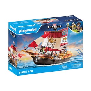 Playmobil Pirates Πειρατική Γαλέρα "Ο Βασιλιάς των Πειρατών" (4-10)