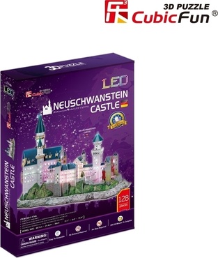 CubicFun Puzzle 3D  Neuschwanstein Castle 128 Κομμάτια (L174H)