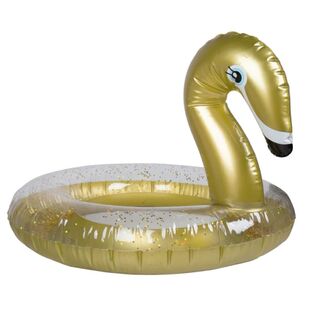 Swim Essentials: Σωσίβιο ⌀70εκ. για παιδιά από 3+ ετών - "Gold Swan Glitter"