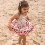 Swim Essentials: Σωσίβιο ⌀55εκ. για παιδιά από 3+ ετών - "Rose Gold Leopard"