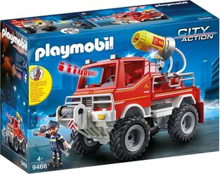 PlaymobilCity Action  Όχημα Πυροσβεστικής Με Τροχαλία Ρυμούλκησης (9466)