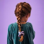 Djeco λαστιχάκι μαλλιών scrunchie μωβ "Uhaina"