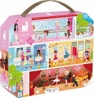 Janod Παιδικό Puzzle Σχολή Χορού Μπαλαρίνες 100pcs για 6+ Ετών