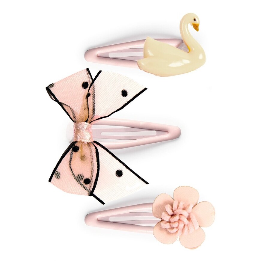 Djeco κλιπ μαλλιών "Λίμνη των κύκνων-Violette" 3τμχ.