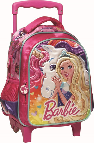 Gim Barbie Unicorn Σχολική Τσάντα Τρόλευ Νηπιαγωγείου (349-6027)