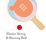 Classic World Ξύλινη Ρακέτα Paddle Ball