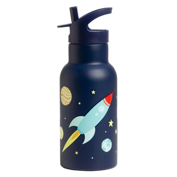 A Little Lovely Company: Μπουκάλι με διπλό τοίχωμα από ανοξείδωτο ατσάλι 350ml Space (DBSSSP39)