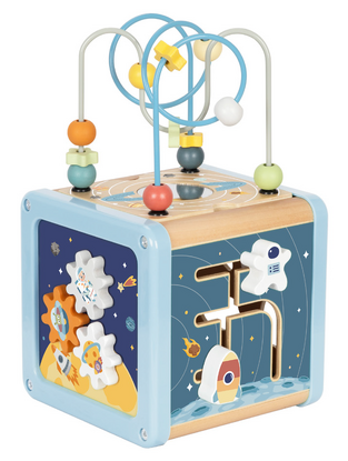 Tooky Toy Ξύλινος Κύβος Δραστηριοτήτων (TJ932)