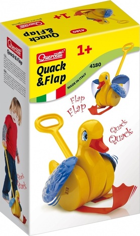Quercetti Συρόμενο Παιχνίδι Quack & Flap με Ήχους για 12+ Μηνών