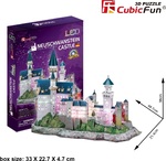 CubicFun Puzzle 3D  Neuschwanstein Castle 128 Κομμάτια (L174H)