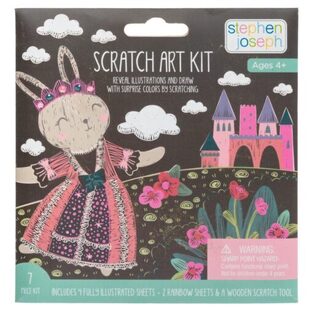 Stephen Joseph Χειροτεχνία Scratch Kit Art, Bunny/Cat