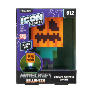 Paladone Φωτιστικό Γραφείου Minecraft Zombie Jack O Lantern Πορτοκαλί