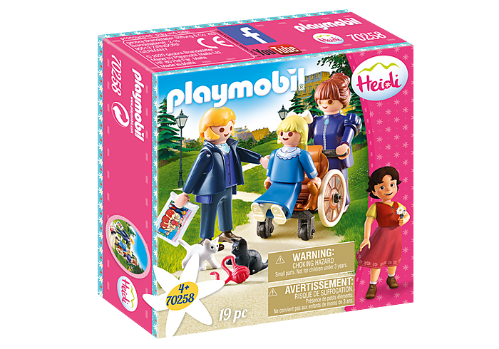 Playmobil Clare - Heidi Κλάρα, Πατέρας Και Δεσποινίς Ροτενμάιερ 70258