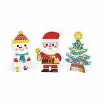 Janod Puzzle Santa and His Friends Funny Magnets 9pcs για 1.5+ Ετών