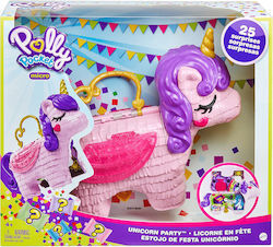 Mattel Polly Pocket Unicorn Party Μονόκερος Πινιάτα Έκπληξη Σετ GVL88