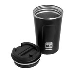 Ecolife Coffee Cup Ποτήρι Θερμός σε Γκρι χρώμα 0.37lt (33-BO-4105)