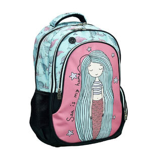 Back Me Up Τσάντα Πλάτης Δημοτικού Οβάλ Mermaid