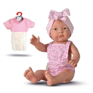 Magic Baby Κούκλα Baby Jenny With Pink Bow & Clothes (MB39101)