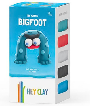 Hey Clay Claymates Aliens Bigfoot Πολύχρωμος Πηλός )MAE006)