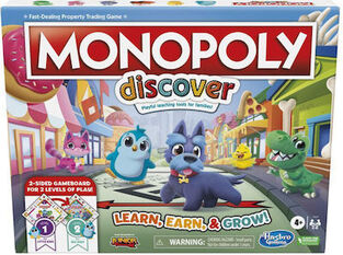 Hasbro Επιτραπέζιο Παιχνίδι Monopoly Junior: Learn Earn And Grow (F4436)