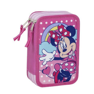 Minnie Mouse Τριπλή Κασετίνα Ορθογώνια Disney
