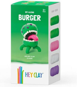 Hey Clay Claymates Aliens Burger Πολύχρωμος Πηλός (MAE002)