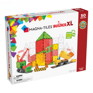 Magna-Tiles Μαγνητικό Παιχνίδι Κατασκευών Builder XL 50 set