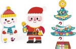 Janod Puzzle Santa and His Friends Funny Magnets 9pcs για 1.5+ Ετών