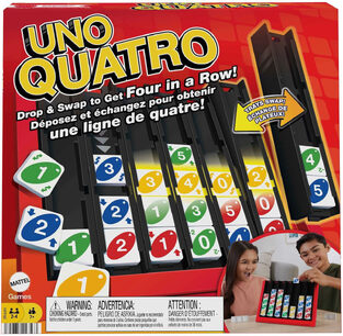 Mattel Επιτραπέζιο Παιχνίδι 16 Uno Quatro για 2-4 Παίκτες 7+ Ετών (IT)
